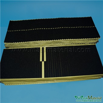 Picture of black with flat rounded end sponge foam