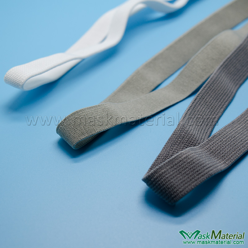 White, Gray Elastic Head Straps for Gas MaskMaskMaterial
